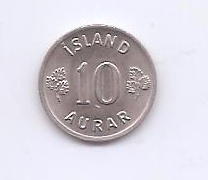 ISLANDIA DEL AÑO 1969 10 AURAR